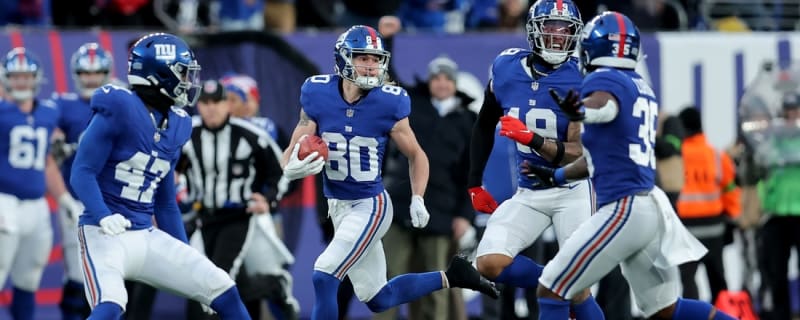 Giants WR/returner Gunner Olszewski injured in warmups