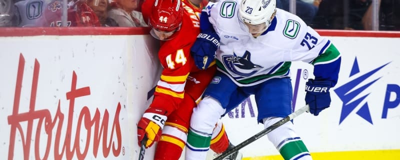 Canucks&#39; Jonathan Lekkerimaki to make debut vs. Flames