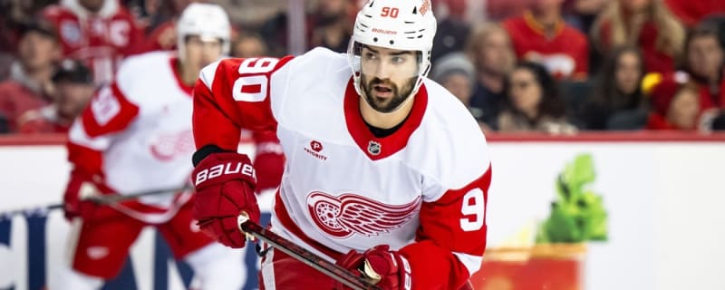 Red Wings deal F Joe Veleno to Blackhawks for 2 veteran players