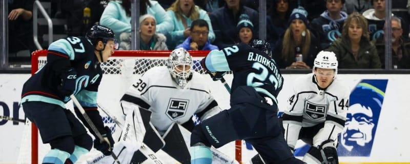 Carl Grundstrom lifts Kings past Kraken in shootout