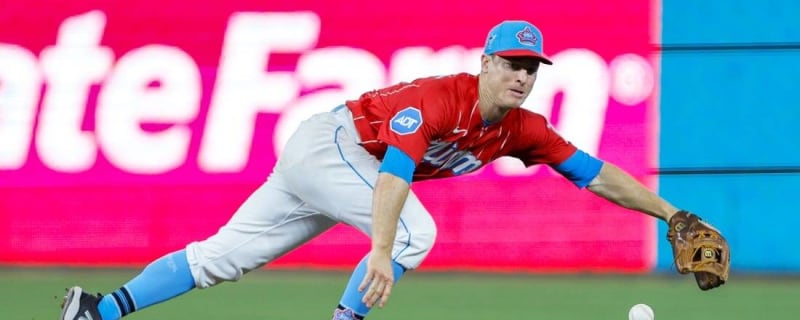 Marlins rookie Meyer leaves game after Soler goes on IL - The San