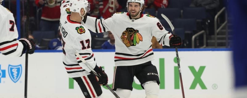 Landon Slaggert delivers in season debut to help &#39;Hawks beat Lightning