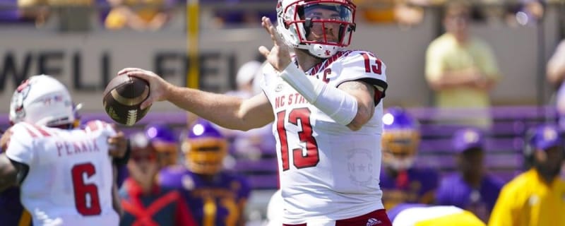 No. 13 NC State escapes East Carolina 21-20 on late missed kicks