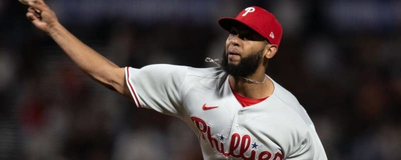 Seranthony Dominguez costs Phillies pitching through rain in Game 5