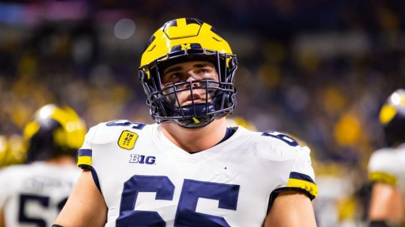 Michigan OL Zak Zinter Suffers Scary Leg Injury vs. Ohio State