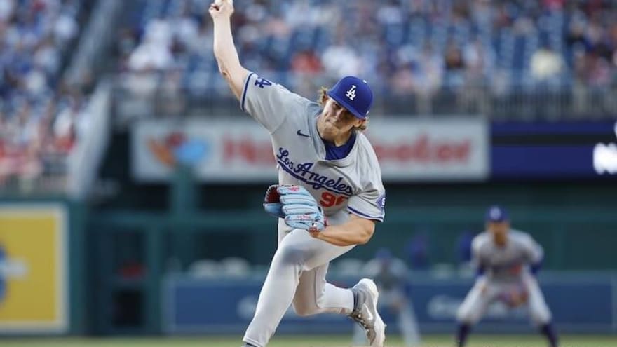  Landon Knack Sharp While Dodgers Offense Explodes In Win Against Nationals