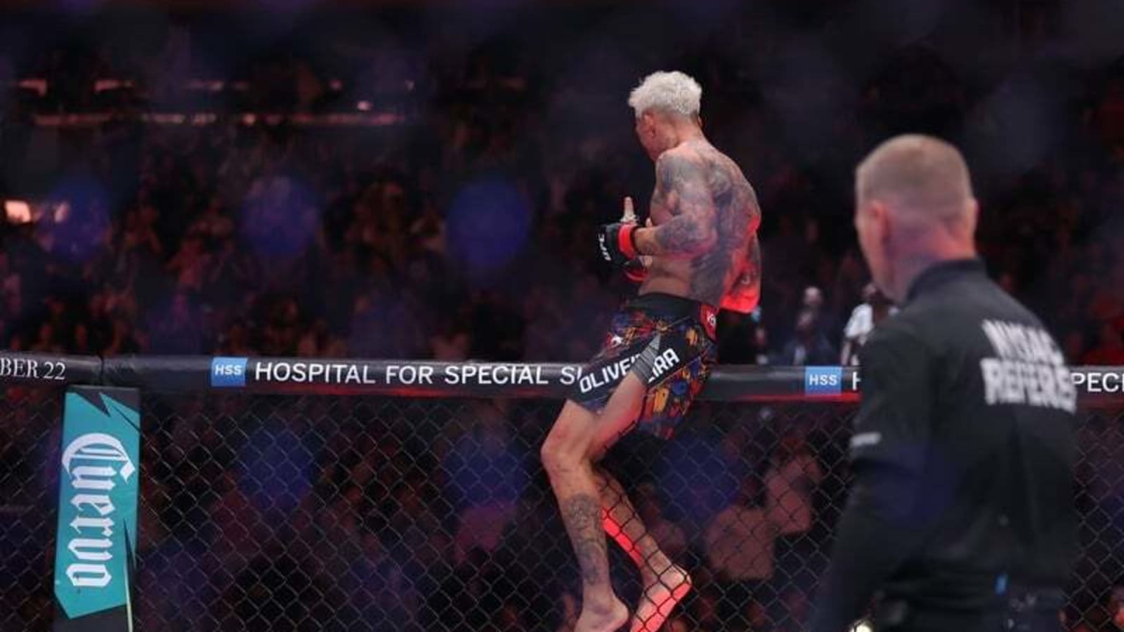 Charles Oliveira Outlasts Michael Chandler In Thrilling Rematch