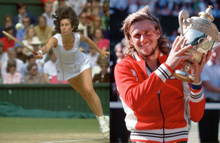 1977: Virginia Wade / Bjorn Borg