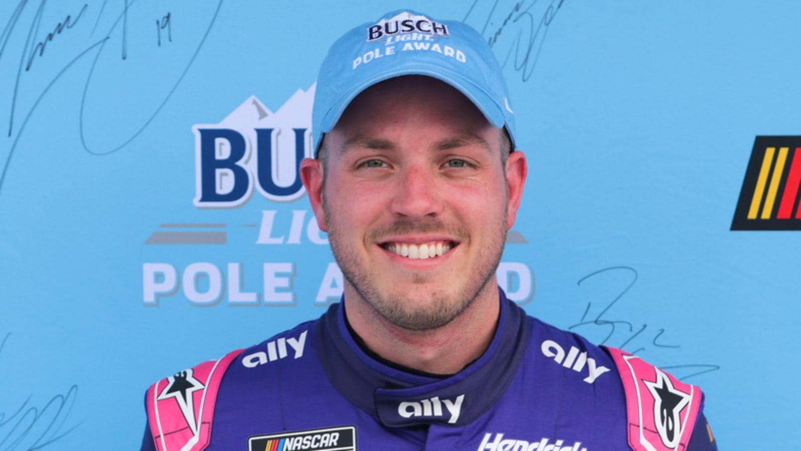 Alex Bowman wins pole for Straight Talk Wireless 400