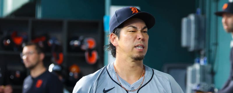 Tigers' Kenta Maeda leaves Wednesday's game after two pitches