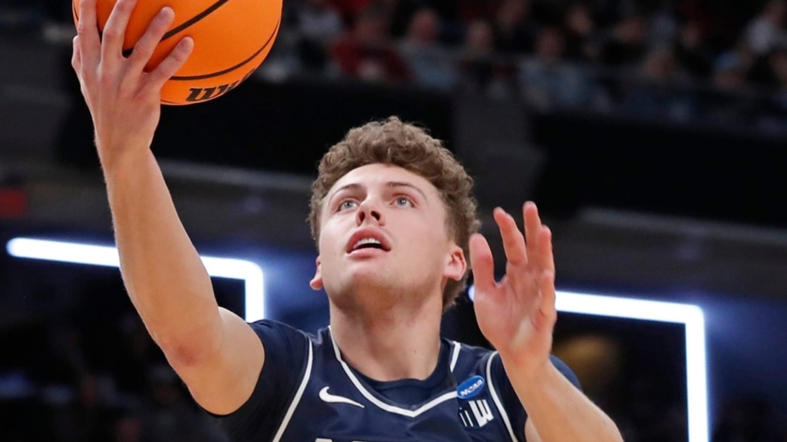 Mason Falslev&#39;s big night pushes Utah State past Iowa