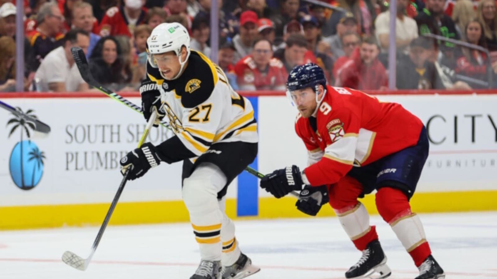 Bruins defenseman Hampus Lindholm's status uncertain after leaving game following blocked shot
