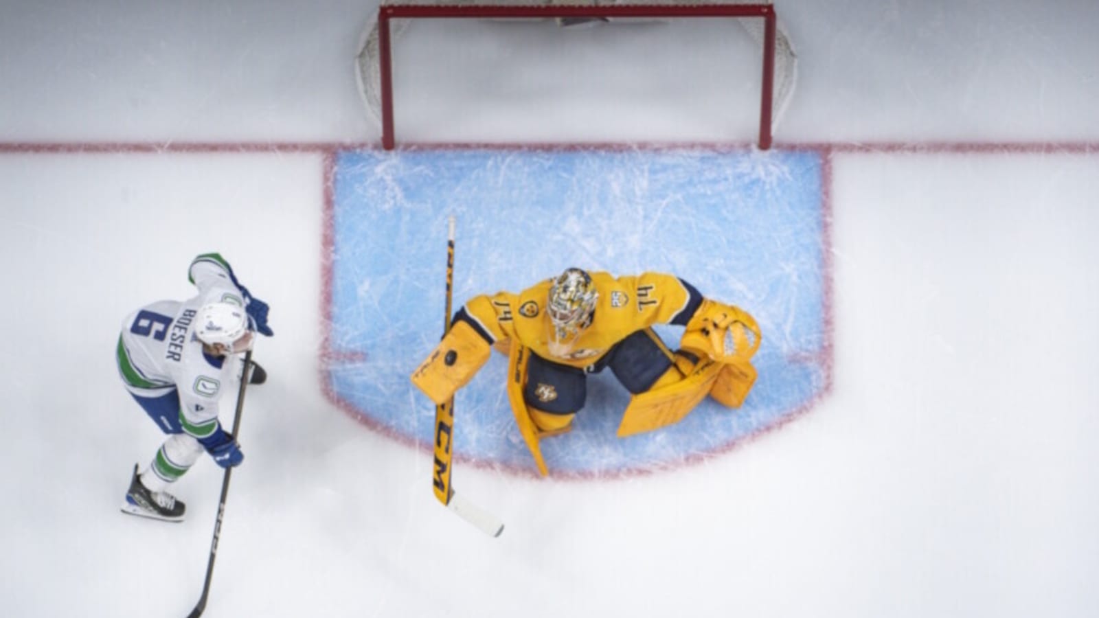 Predators goaltender Juuse Saros day-to-day with lower-body injury