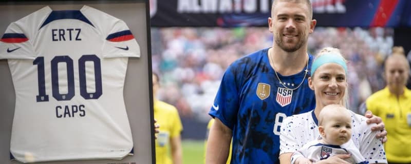 Zach Ertz and wife Julie Ertz expecting second baby