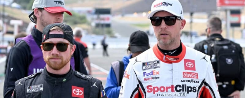 Denny Hamlin doesn’t blame Tyler Reddick for crash that ended Bubba Wallace’s day at Dover