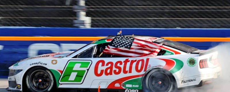 Brad Keselowski’s daughter takes American flag from victory celebration to school