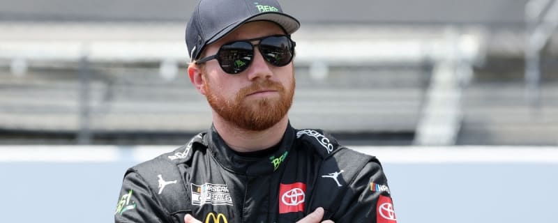 Denny Hamlin reacts to Tyler Reddick’s strong day at the Roval, overcoming damage