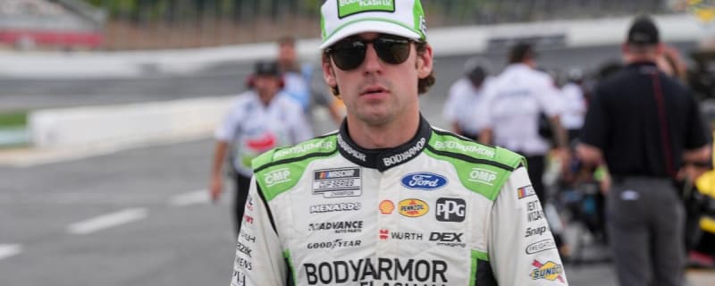 Denny Hamlin reacts to Ryan Blaney running out of gas at Gateway, explains what ‘likely’ happened