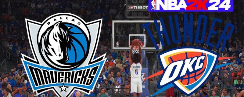 Mavericks vs. Thunder Game 2 Results According to NBA 2K24