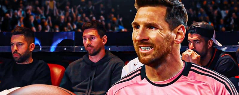 Lionel Messi takes Inter Miami mates to NBA playoff game