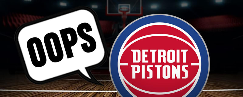 Pistons hit with technical over embarrassing Day 1 blunder