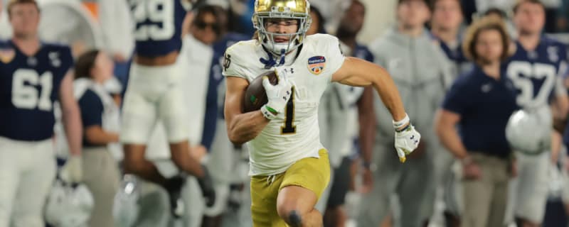 Notre Dame Receiver Jaden Greathouse Looks To Build On His Dominant Season Ending Performance