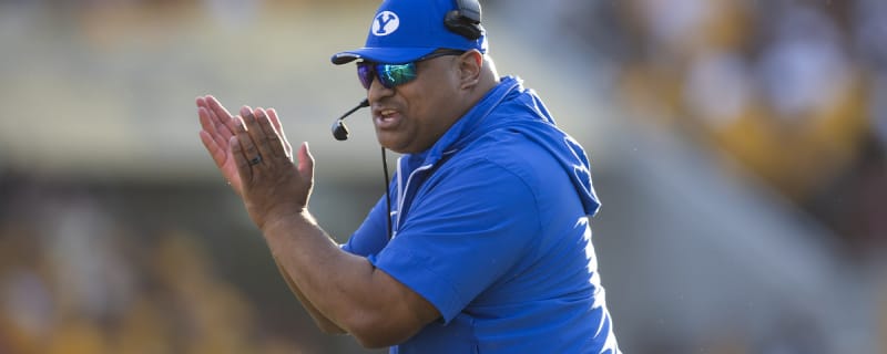 BYU football’s Kalani Sitake tears up during contract extension press conference