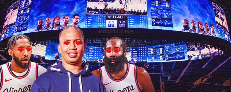James Harden, Tyronn Lue, Derrick Jones Jr. react to first Clippers game at Intuit Dome