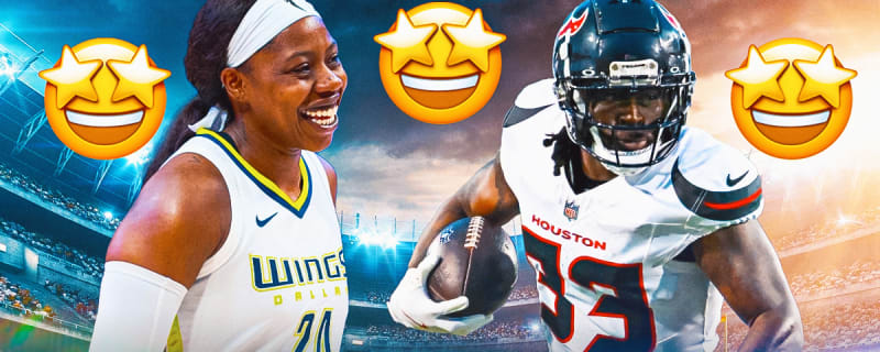 Arike Ogunbowale reacts to Texans running back Dare Ogunbowale’s game-winning TD vs. Jaguars