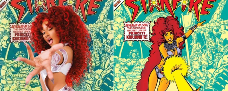 Megan Thee Stallion Goes Cosmic for Halloween as Starfire of the Teen Titans