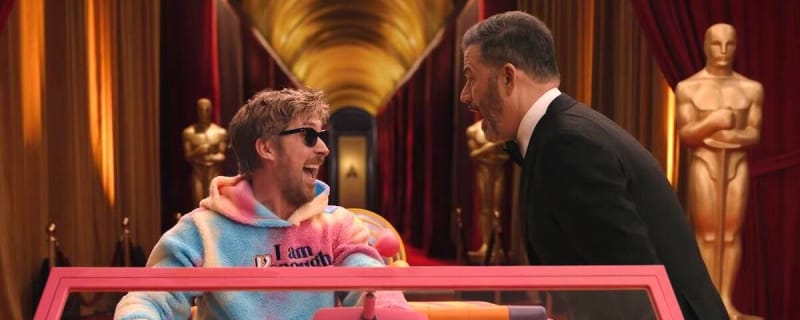 BARBIE’s Kate McKinnon, America Ferrera, and Ryan Gosling Help Jimmy Kimmel Go to Oscarsland