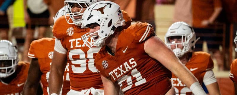 Ethan Burke’s pick-six belly flop a sure sign the Texas Longhorns defense is playing hard, having fun
