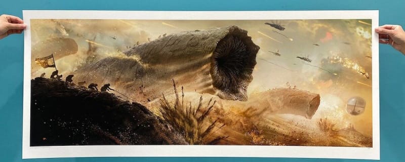 DUNE: PART TWO’s Sandworm Attack Comes to Life in Giant New Poster