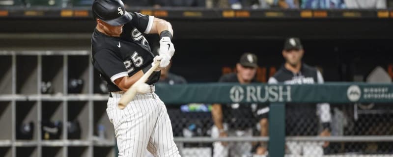 White Sox first baseman Andrew Vaughn heads out of the dugout for a game  against the Twins on Oct. 5, 2022, at Guaranteed Rate Field. – The Denver  Post