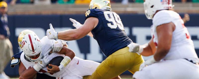 Notre Dame HC Marcus Freeman challenged two Irish players prior to the game against Stanford, and they responded in a big way