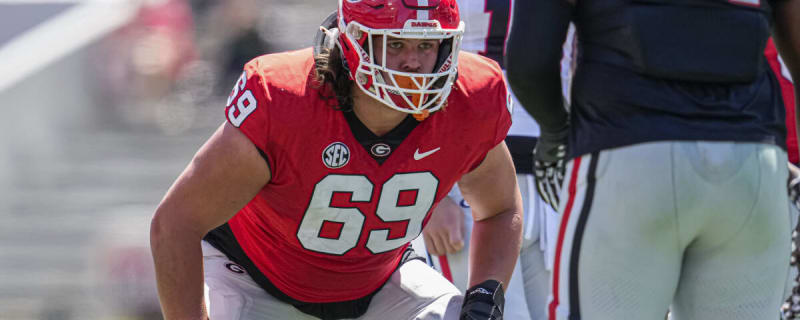 New 2025 NFL mock draft links Georgia&#39;s Tate Ratledge to a Super Bowl contender