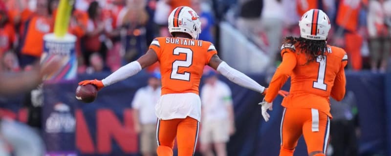 Pat Surtain II Gives Football To Dad Immediately After Pick-Six During  Broncos Win - CBS Colorado