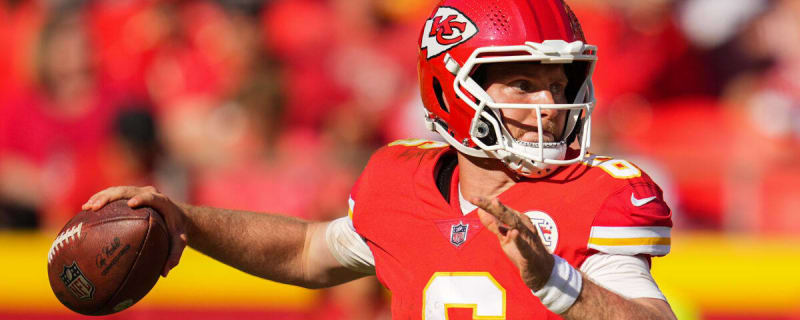 Kansas City Chiefs quarterback Shane Buechele (6) runs with the