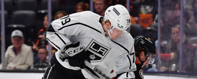 Kings players drop the mitts during training camp scrimmage