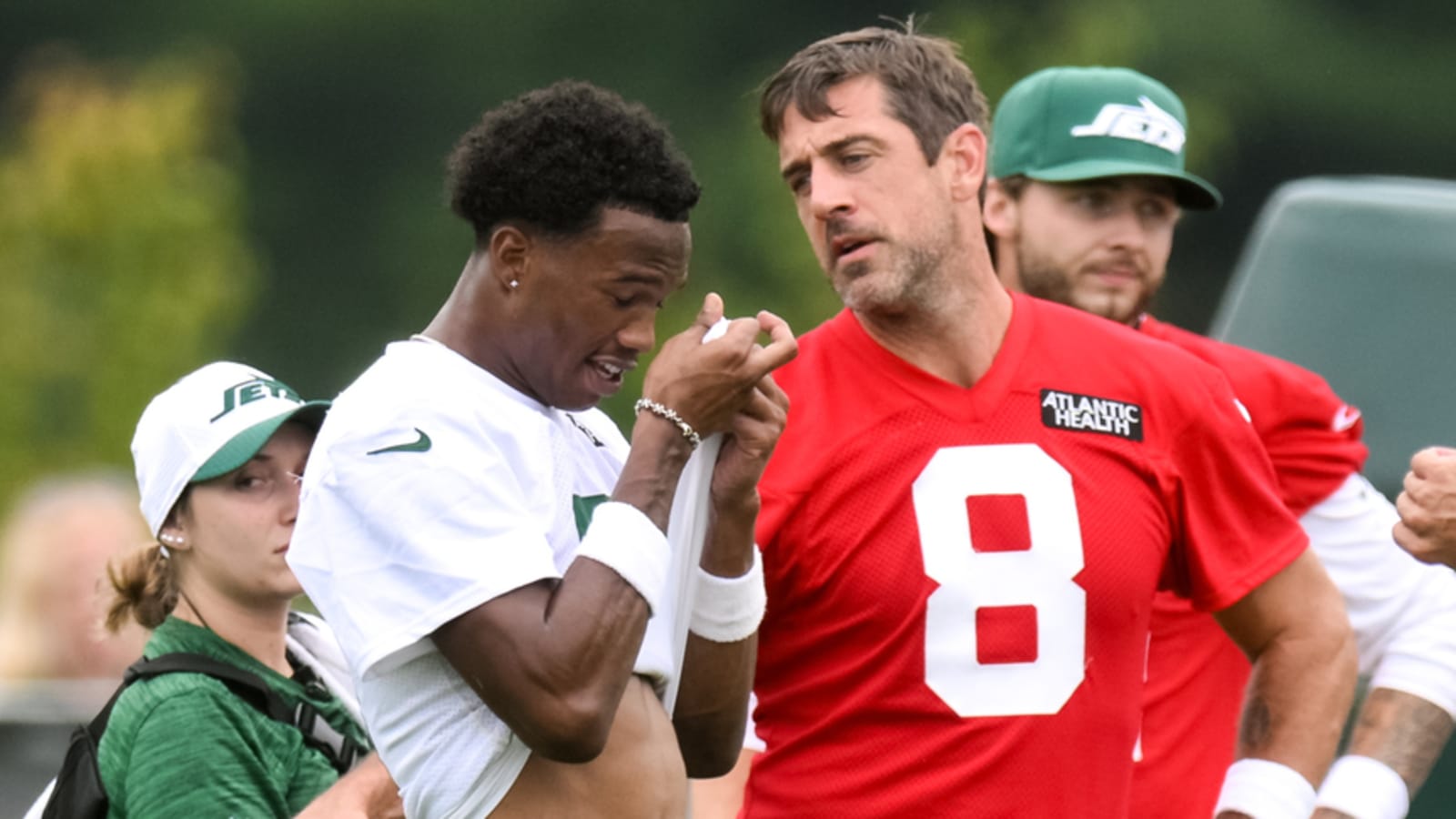 Garrett Wilson addresses 'harder conversations' with Rodgers