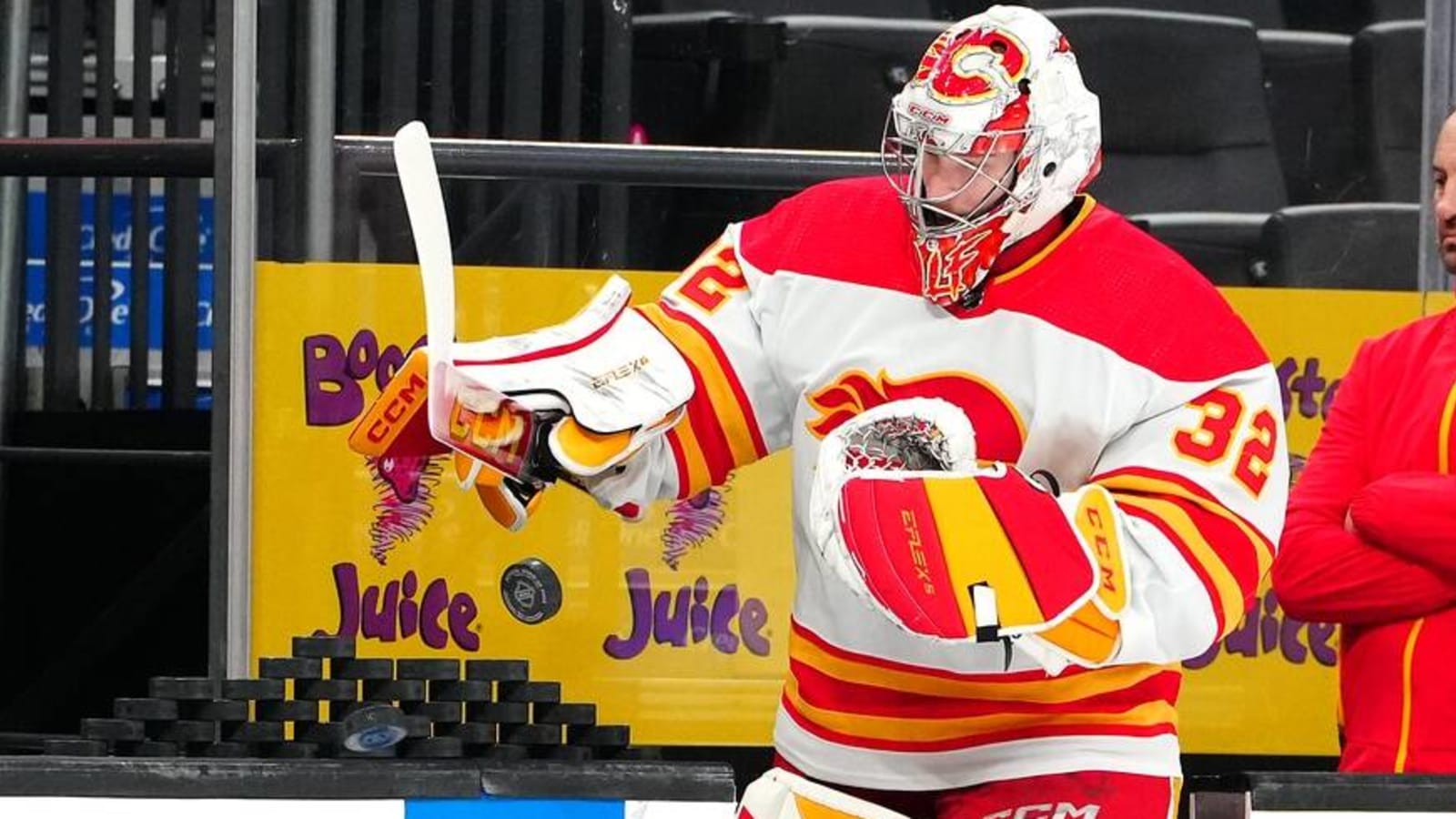 Calgary Flames place goalie Dan Vladar on injury reserve list, recall Dustin Wolf from the AHL’s Wranglers