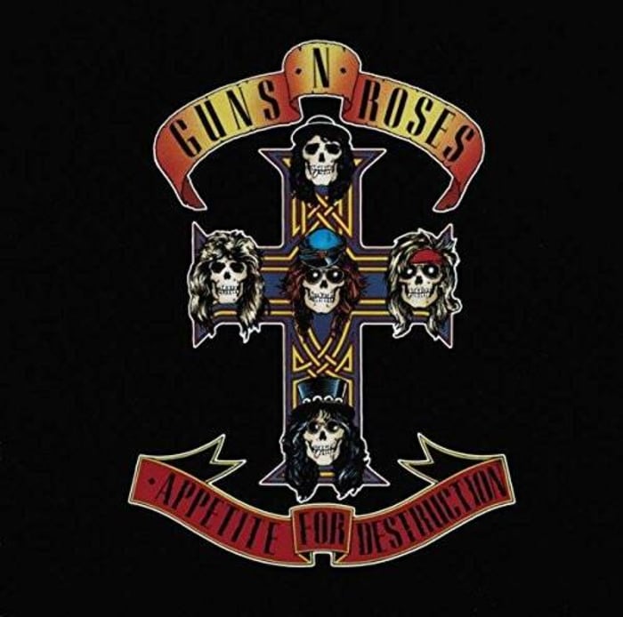 'Appetite for Destruction,' Guns N' Roses (1987), 18 million