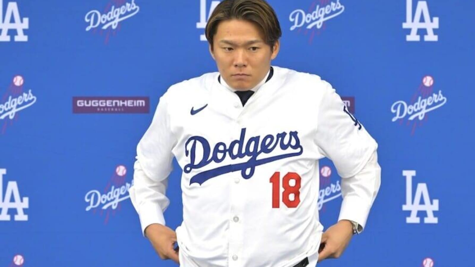  Yoshinobu Yamamoto Throws Javelin As Part Of Training Routine
