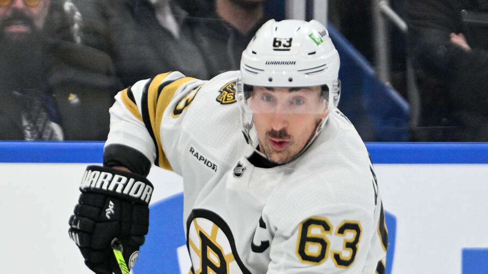Watch: Brad Marchand hurdle Panthers player on Charlie Coyle goal