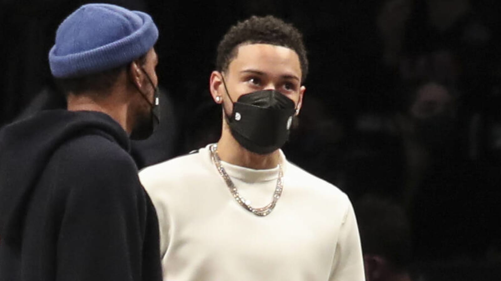 Ben Simmons makes appearance on Nets' bench
