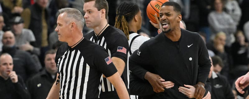 Providence Basketball Coach Forcibly Restrained After Charging At Referee To Protest Bogus Ejection