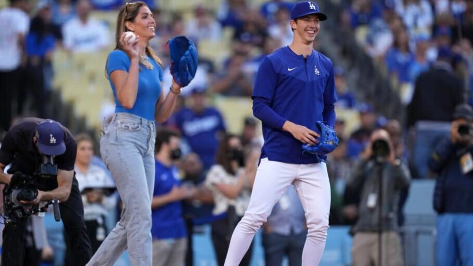 Dodgers Video: McKenzie Buehler Throws Out First Pitch On Walker Buehler Bobblehead Day