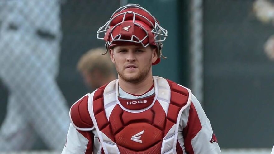 Arkansas Catcher Gets the Call After Six Years in the Minors