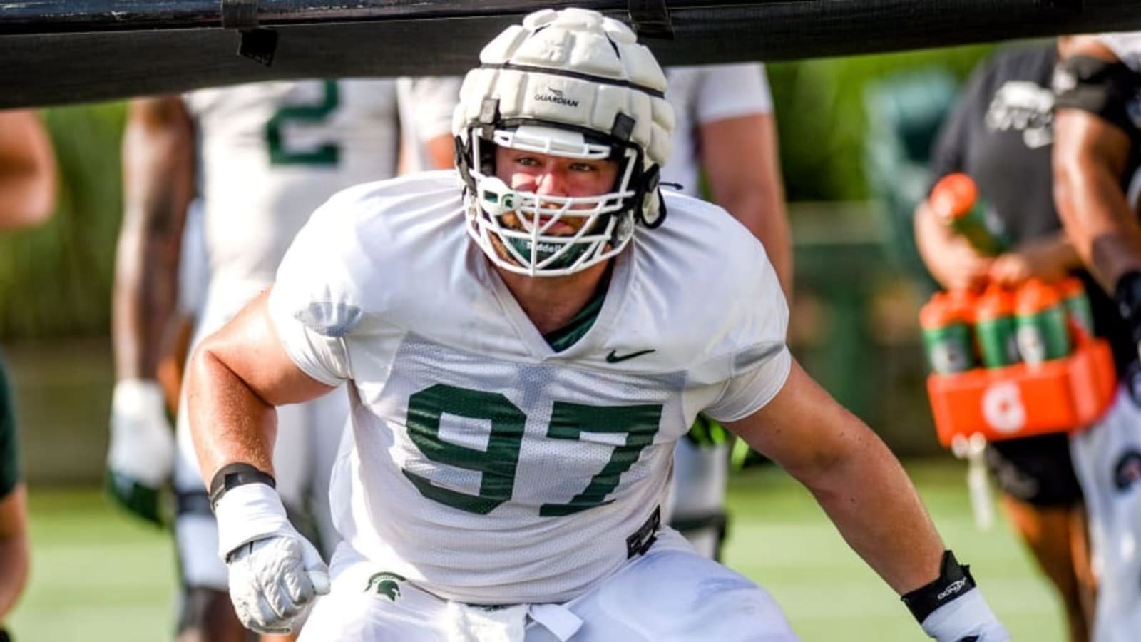 Spartans’ Captain Maverick Hansen Defending Opponents From the End zone