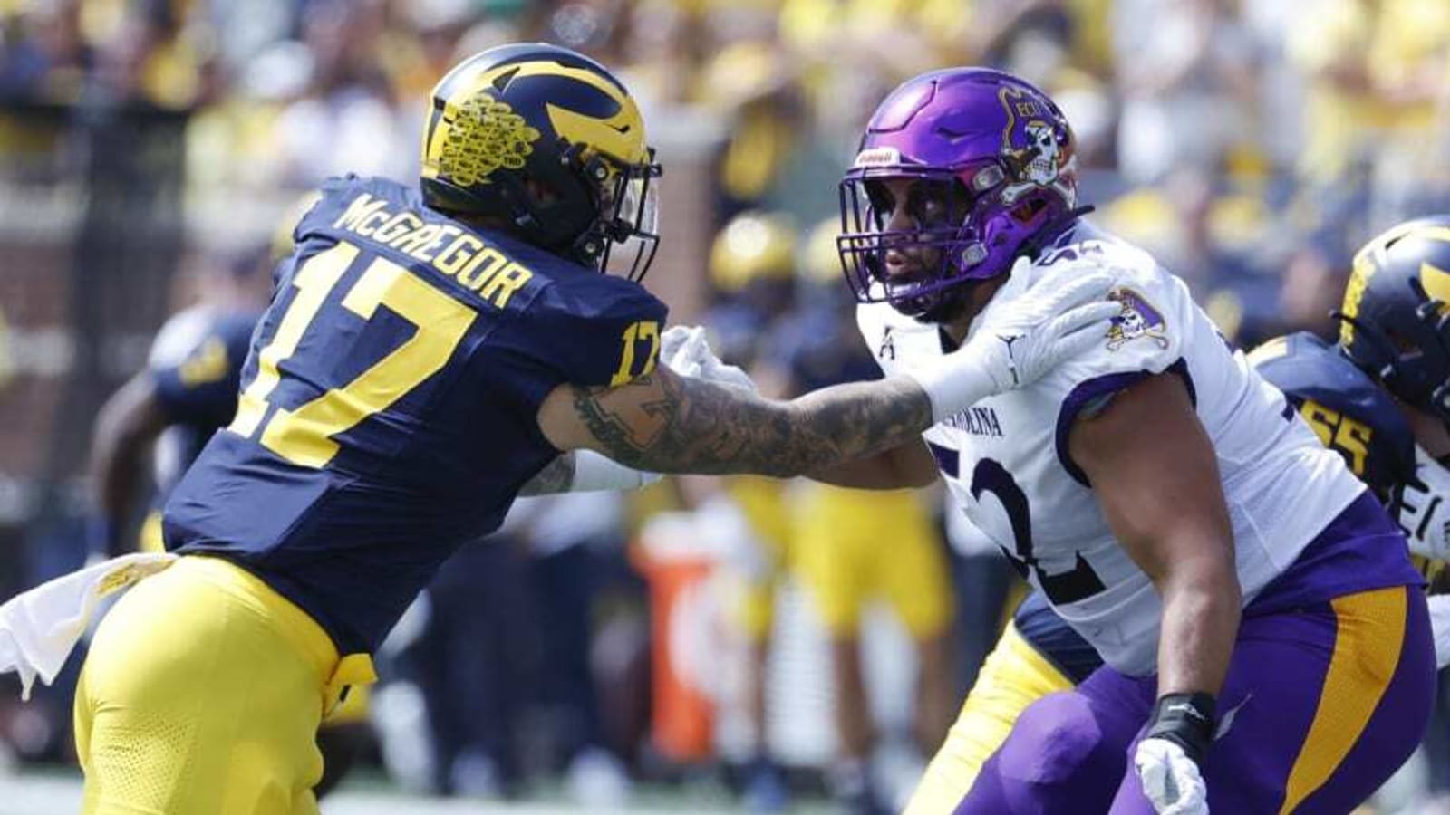 Watch: Former Michigan DE Braiden McGregor has huge game for N.Y. Jets